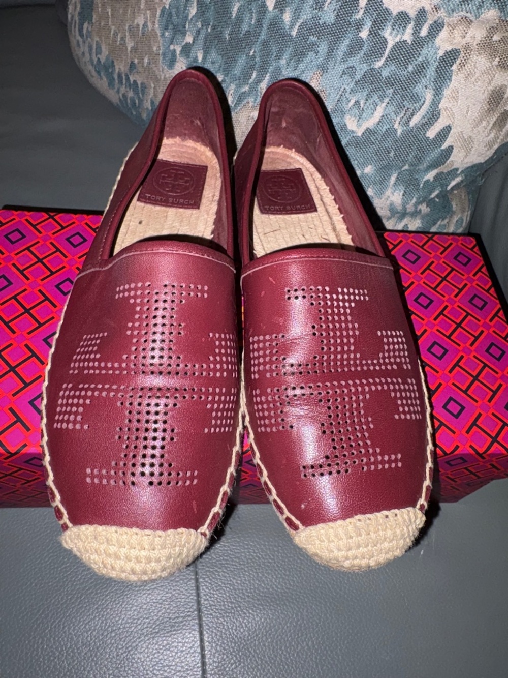 Tory Burch Leather Espadrilles